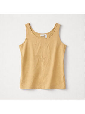 Chicos Tank Top Elevated Beige Nude Size 2 Nylon Blend Stretch Cool Travel